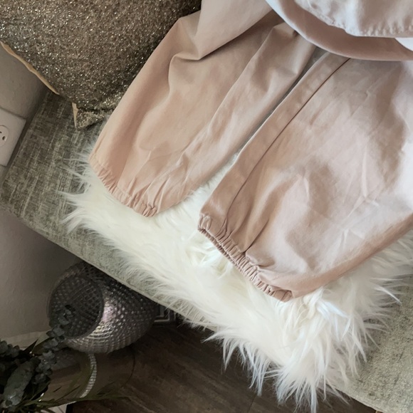 Blush Pink Cotton Pocketed Utility Jumpsuit S/P - Picture 9 of 9
